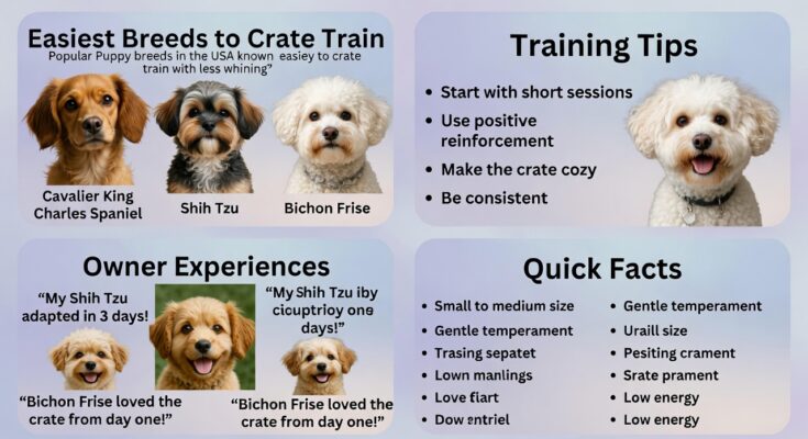 Easiest Puppy Breeds to Crate Train in the USA