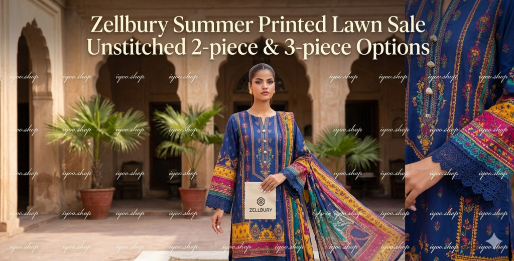 Zellbury Summer Printed Lawn Sale Unstitched starts as low as Rs. 1,990 for 2-piece sets and Rs. 2,690–3,190 for full 3-piece embroidered lawn suits. Zellbury Summer Printed Lawn Sale Unstitched includes light pastel shades and floral prints that are ideal for hot Pakistani summers. Zellbury Summer Printed Lawn Sale Unstitched is breathable, easy to wash, and keeps its color even after repeated use.
These are perfect for college, office, or casual day outings. Zellbury Summer Printed Lawn Sale Unstitched also comes with matching dupattas that add elegance without extra cost. Many women stock up on 3–4 sets because the price point makes it easy to refresh the entire summer wardrobe.
These are perfect for college, office, or casual day outings. Zellbury Summer Printed Lawn Sale Unstitched also comes with matching dupattas that add elegance without extra cost. Many women stock up on 3–4 sets because the price point makes it easy to refresh the entire summer wardrobe.